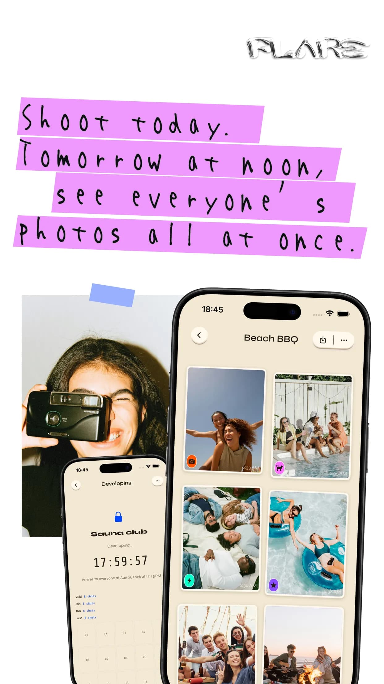 Shooting today and opening everyone's photos together at noon tomorrow
